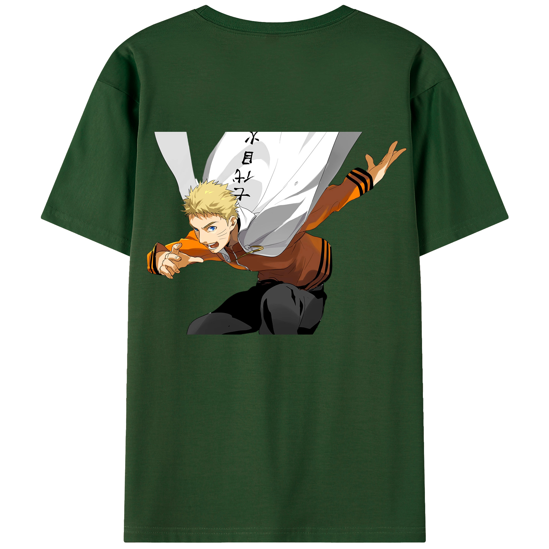 （画像用） NARUTO -ナルト- うずまき ナルト Uzumaki Naruto 綿100％半袖Tシャツ（背面プリント）
